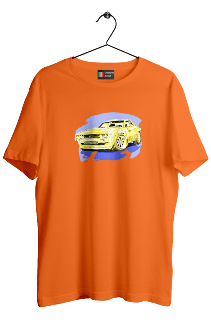 Men`s t-shirt with prints Ukrainian sports car. Machine, machine art, power, speed, sports car, ukrainian car. 2070702