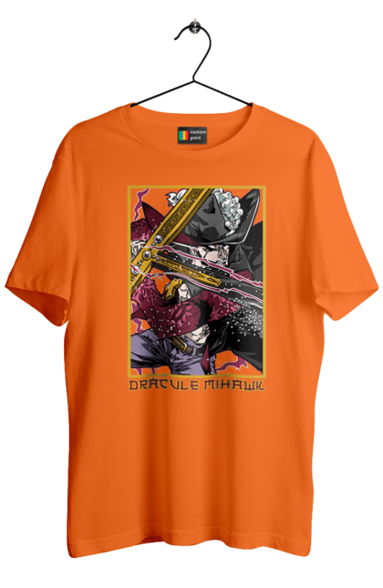 Men's t-shirt with prints One Piece Dracule Mihawk. Anime, dracule mihawk, manga, mihawk, one piece, straw hat pirates. 2070702