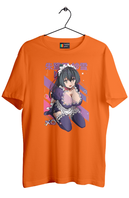 Men's t-shirt with prints Hensuki Sayuki Tokihara. Anime, comedy, harem, hensuki, romance, sayuki, sayuki tokihara, school. 2070702