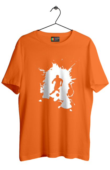 Футболка чоловіча з принтом "Футбол у серці". Ворота, гол, збірна, м`яч, перемога, спорт, турнір, україна, футбол, чемпіонат. 2070702