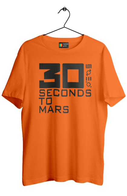 Футболка чоловіча з принтом "Thirty Seconds to Mars". 30 seconds, 30 секунд, thirty seconds, альтернативний рок, група, музика, рок, секунди до марсу, хард рок. 2070702