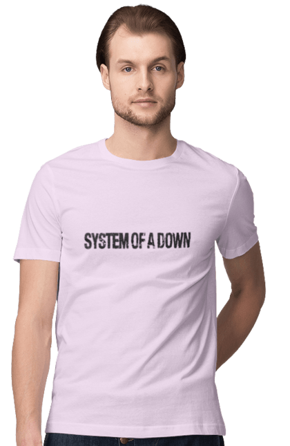 Men's t-shirt with prints System of a Down. Alternative metal, group, hard rock, heavy metal, metal, music, nu metal, progressive metal, rock, soad. 2070702