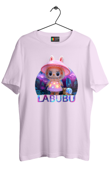 Футболка чоловіча з принтом "Лабубу". Брелок лабубу, іграшка лабубу, лабубу, лабубу кока кола, лялька лабубу, мерч лабубу, мила, рожева лабубу, смішна лабубу. 2070702