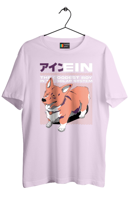 Men's t-shirt with prints Cowboy Bebop Ein. Anime, corgi, cowboy bebop, dog, ein. 2070702