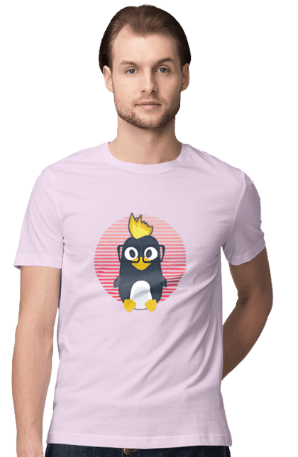 Футболка чоловіча з принтом "Лінукс". Айті, айтішнік, девелопер, іт, программіст, розробник. 2070702