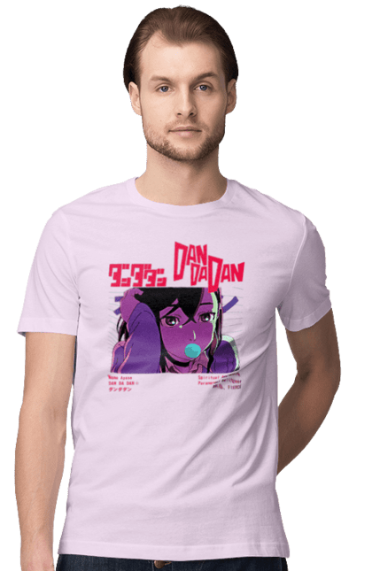 Футболка чоловіча з принтом "Дандадан Момо Аясе". Dandadan, momo ayase, okarun, аніме, аясе, дандадан, манга, момо, момо аясе. 2070702