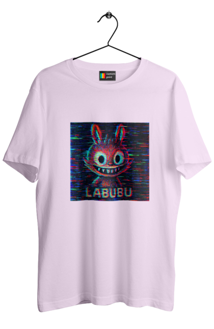 Футболка чоловіча з принтом "Лабубу". Crt, rgb, глітч, кіберпанк, лабубу, пікселі, ретро, спотворення, цифрове мистецтво, шум. 2070702