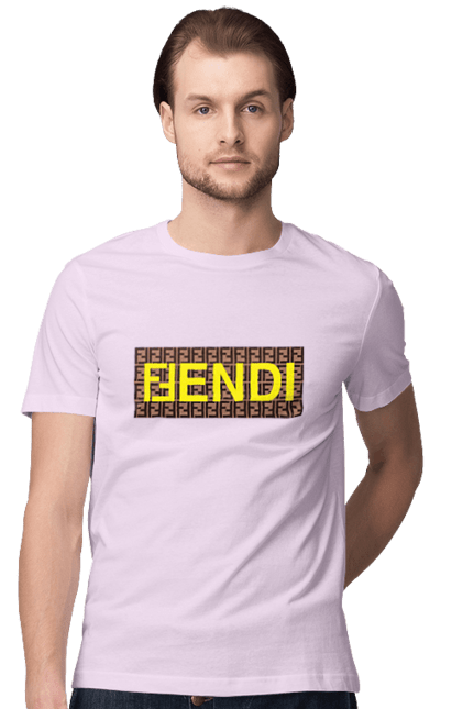 Футболка чоловіча з принтом "Fendi". Fendi, lvmh, бренд, будинок моди, італія, люкс, мода, одяг, сумка, фенді. 2070702