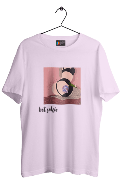 Men`s t-shirt with prints Hot selfie. +18, body, girl, selfie, sexy. 2070702
