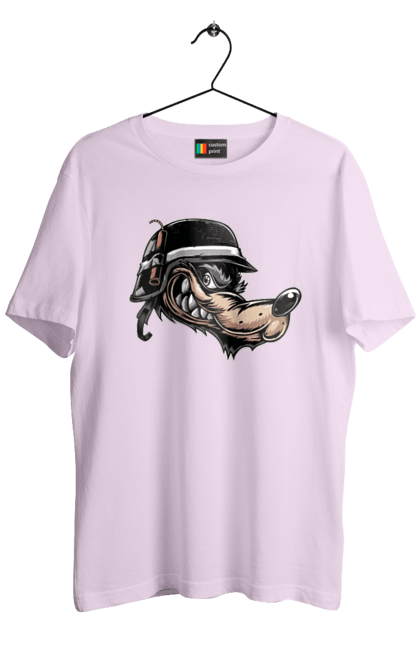 Футболка чоловіча з принтом "Вовк Байкер". Байк, байкер, вовк, волчара, захоплення, змагання, зуби, каска, мото, мотор, мотоцикл, мотоцикліст, мульт, мультик, мультфільм, мультяшний, ну почекай, посмішка, спорт, стиль, стильний, усмішка, хобі, шолом. 2070702