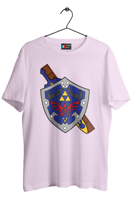 Футболка чоловіча з принтом "The Legend of Zelda". Legend of zelda, nintendo, zelda, аркада, бойовик, відеогра, гра, квест, пригоди, шіґеру міямото. 2070702