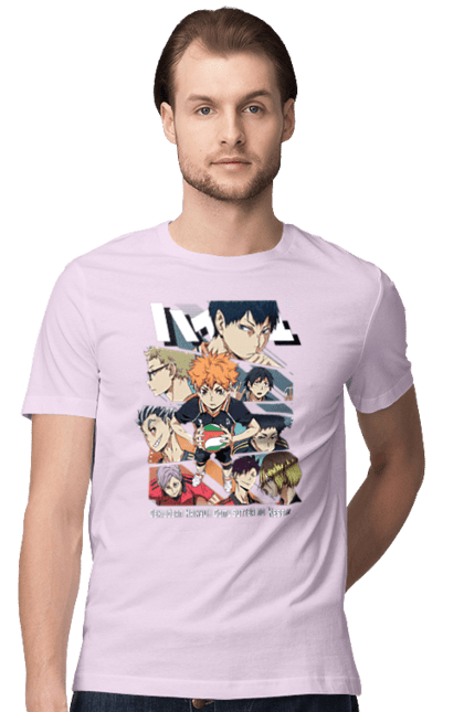 Футболка чоловіча з принтом "Волейбол!! Хіната". Anime, haikyu, hinata, manga, shoyo hinata, аніме, волейбол, манга, хіната, шьо хіната. 2070702