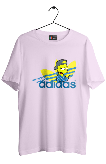 Футболка чоловіча з принтом "Adidas Барт". Adidas, bart, адідас, барт, мультфільм, серіал, сімпсон. 2070702