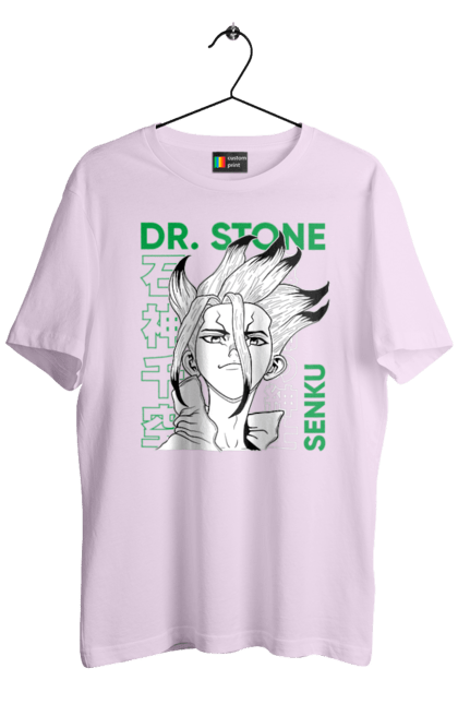 Men's t-shirt with prints Dr. Stone Senku. Anime, dr. stone, ishigami, manga, senku, senku ishigami. 2070702