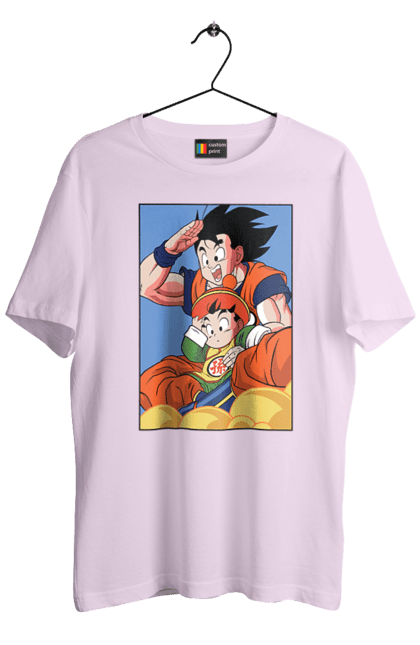 Men's t-shirt with prints Dragon Ball Gohan. Anime, dragon ball, gohan, goku, manga, tv series, vegeta. 2070702