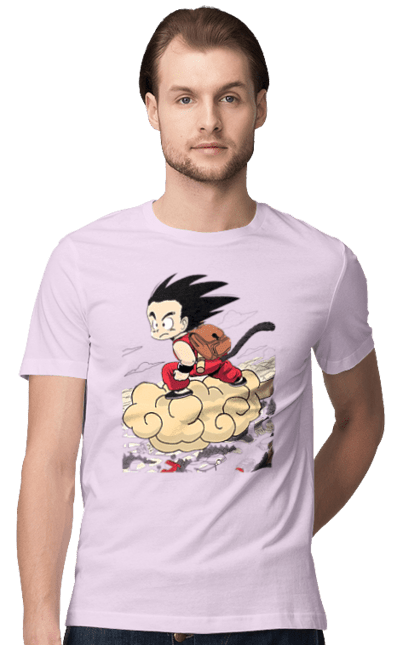 Футболка мужская с принтом Жемчуг дракона Сон Гоку. Anime, dragon ball, manga, son goku, tv series, аниме, гоку, жемчуг дракона, манга, сон гоку. 2070702