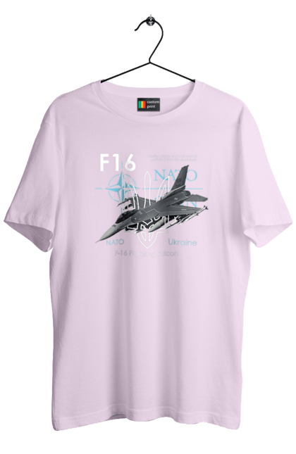 Футболка чоловіча з принтом "F16". F16, nasams, zuzana, гаубиця, два герби, залужний, сюзанна. 2070702