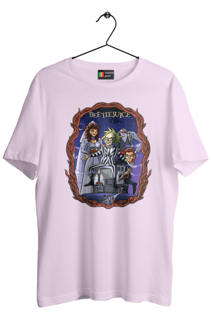 Men's t-shirt with prints Beetlejuice. Beetlejuice, comedy, ghost, horror, movie, tim burton, warner bros. 2070702