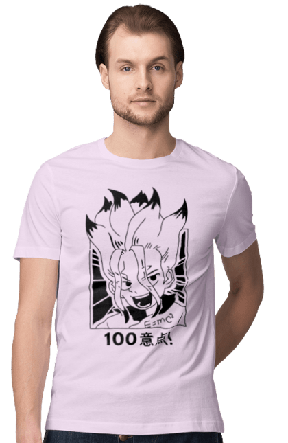 Men's t-shirt with prints Dr. Stone Senku. Anime, dr. stone, ishigami, manga, senku, senku ishigami. 2070702