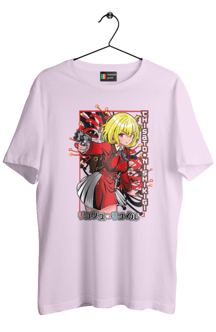 Men's t-shirt with prints Lycoris Recoil Chisato Nishikigi. Agent, anime, chisato nishikigi, lycoris recoil, manga. 2070702