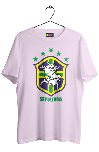 Men's t-shirt with prints Sepultura. Death metal, det metal, groove metal, group, metal, music, rock, sepulture, thrash metal, trash metal. 2070702