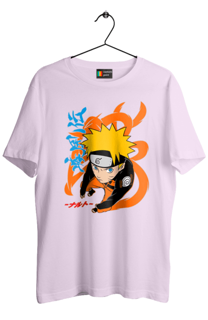 Men's t-shirt with prints Naruto. Anime, character, manga, naruto, ninja, tv series. 2070702