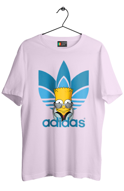 Футболка чоловіча з принтом "Adidas Барт". Adidas, bart, адідас, барт, мультфільм, серіал, сімпсон. 2070702