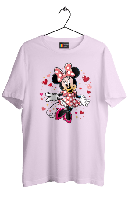 Футболка мужская с принтом Минни Маус. Mickey mouse, minnie mouse, дисней, микки, микки маус, минни маус, мультфильм. 2070702