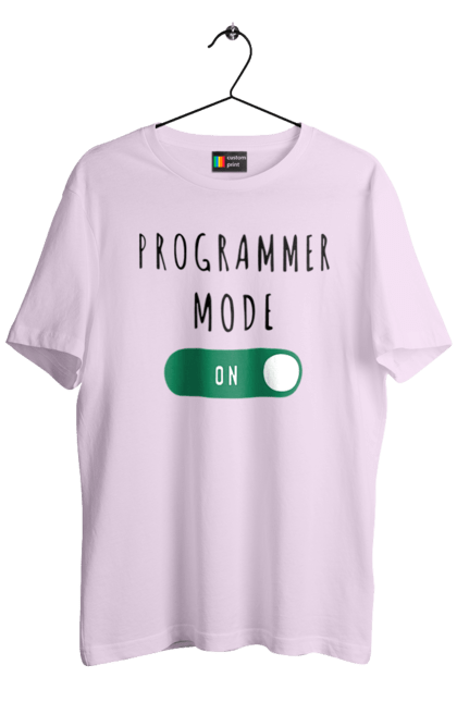 Футболка чоловіча з принтом "Режим програміста". Айті, айтішник, для айтішника, для програміста, подарунок айтішнику, подарунок програмісту, програміст, режим програміста, розробник. 2070702