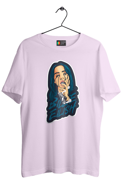 Футболка чоловіча з принтом "Billie Eilish". Активістка, біллі айліш, мизукант, права, співачка, тварини. 2070702