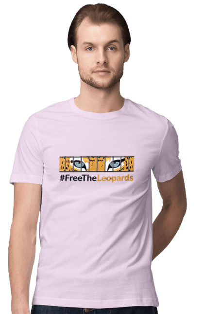 Men`s t-shirt with prints Free The Leopards. Freedom to leopards, freetheleopards, germans, give the tanks, scholz, tank. 2070702