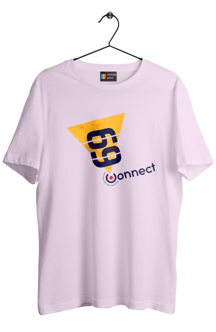 Футболка чоловіча з принтом "69  є контакт". Жарт, контакт, прикол, секс. 2070702