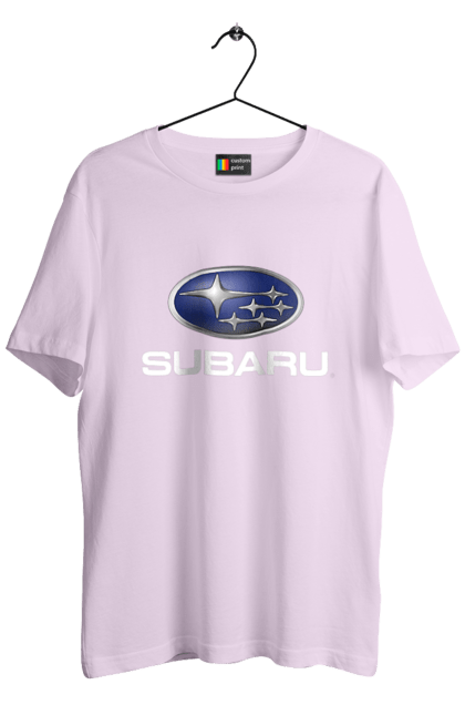 Men`s t-shirt with prints Subaru 2 Wh. Auto, logotype, subaru. 2070702