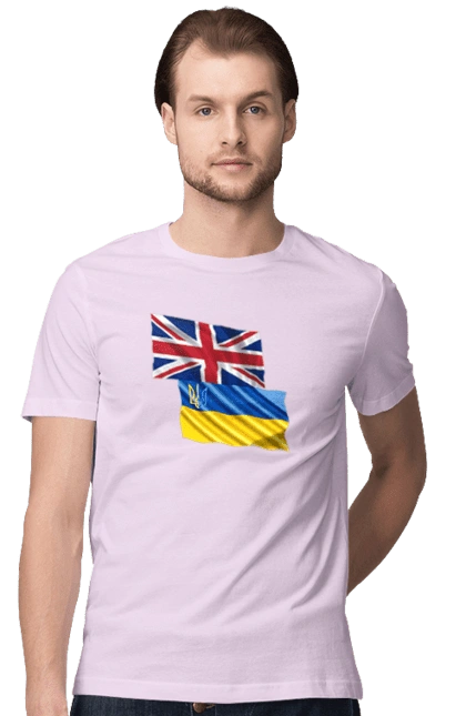 Flag United Kingdom, Flag Ukraine, Support Ukraine