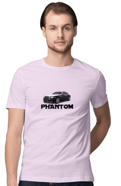 Футболка чоловіча з принтом "Ролс ройс". Авто, автомобіль, люкс клас, ролс ройс, седан, фантом. 2070702