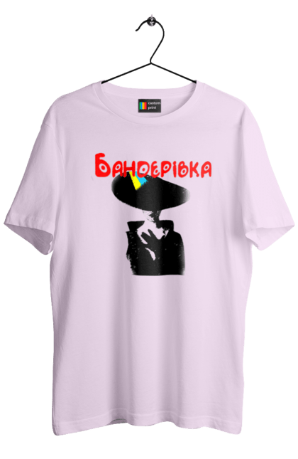 Футболка чоловіча з принтом "Бандерівка". Бандера, бандерівка, війна, військово повітряні війська, вірю в зсу, все, літак, ні війні, орки, слава україні, україна, українка. 2070702