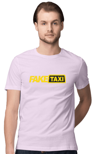 Футболка чоловіча з принтом "Fake taxi". Fake taxi, porn hub, зсу, порно хаб, порнохаб, прапор, приколы, фак такси, фак таксі, фейк такси. 2070702