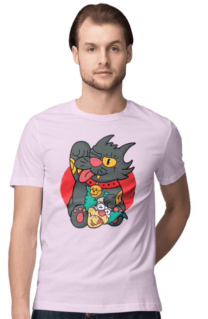 Men`s t-shirt with prints The Simpsons Krusty the Clown. Clown, krusty, krusty the clown, simpsons. 2070702