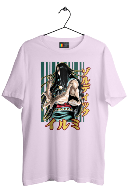 Men's t-shirt with prints Hunter × Hunter Illumi Zoldyck. Anime, hunter, hunter × hunter, hunter hunter, illumi, illumi zoldyck, manga, zoldyck. 2070702