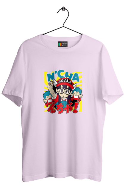 Футболка чоловіча з принтом "Dr. Slump Арале Норімакі". Anime, arale norimaki, dr. slump, manga, аніме, арале норімакі, доктор сламп, лікар сламп, манга. 2070702