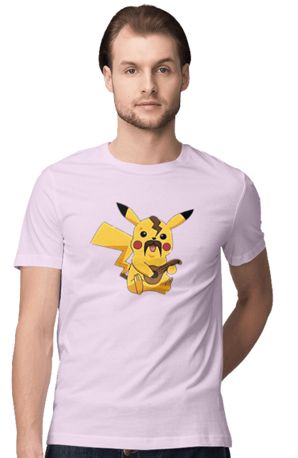 Футболка чоловіча з принтом "Український Пікачу". Аграрии, арестович, буча, война, герб украины, герои, зеленский, иди нахуй, ірпінь, кем, киев, маріуполь, мечта, мир, нет войне, одесса, орда, орки, остановите войну, призрак киева, птн пнх, путін хуйло, русский военный корабл, слава украине, украина, харьков, чернобаевка. 2070702