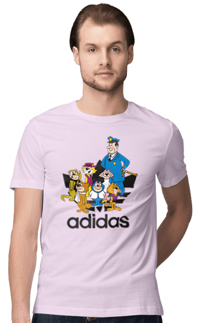 Men's t-shirt with prints Adidas Top Cat. Adidas, adidas, animated series, cartoon, cat, cats, top cat. 2070702