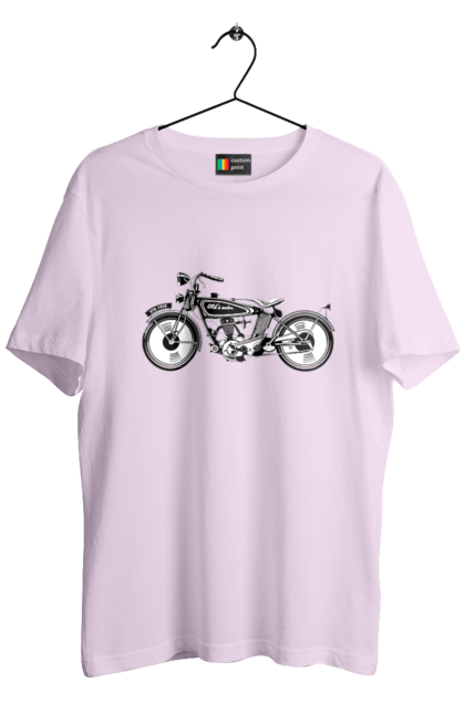 Men`s t-shirt with prints Motorcycle Retro. Moto, motorcycle, retro. 2070702