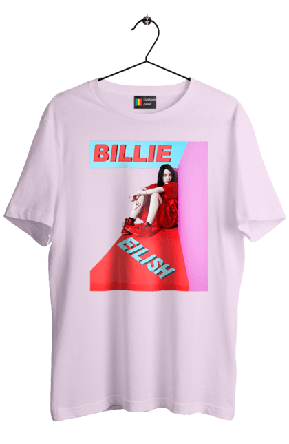 Футболка чоловіча з принтом "Біллі Айліш". Біллі айліш, логотип біллі айліш, принт біллі айліш, співачка біллі айліш. 2070702