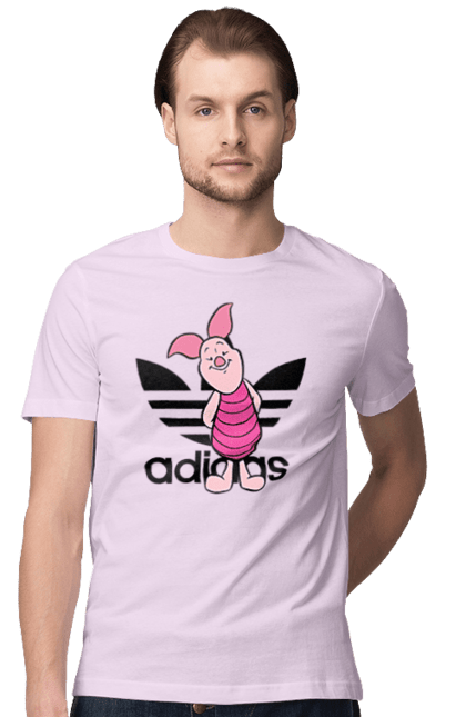 Men's t-shirt with prints Adidas Piglet. Adidas, adidas, cartoon, piglet, winnie the pooh. 2070702