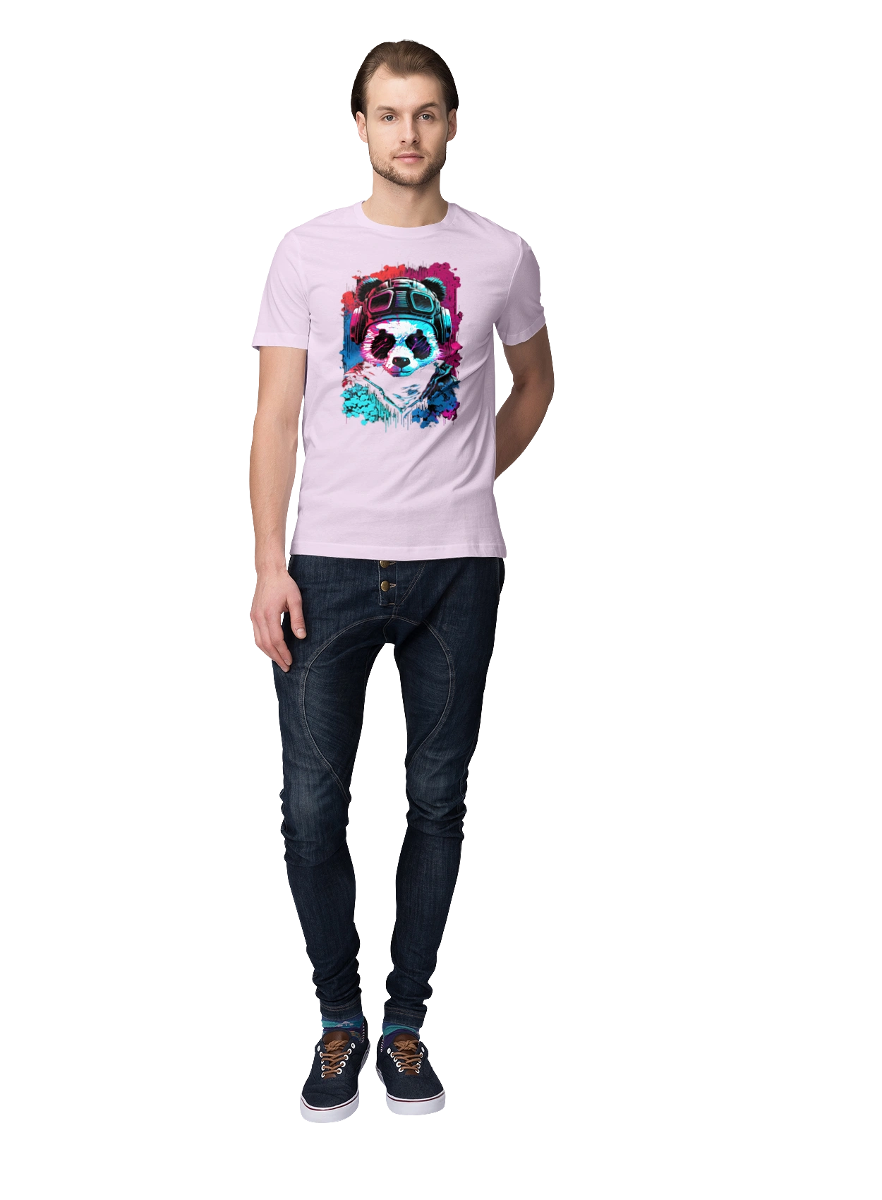 Панда в VR шлеме