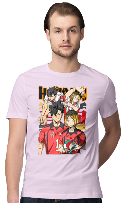 Men's t-shirt with prints Haikyu!! Kuroo and Kenma. Anime, haikyu, kenma, kuroo, manga, sports anime, volleyball. 2070702