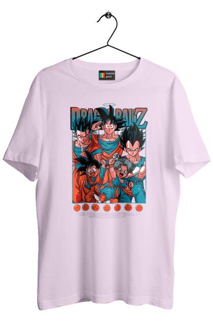 Футболка чоловіча з принтом "Перли дракона". Anime, dragon ball, goku, manga, vegeta, аніме, вегета, гоку, манга, перли дракона. 2070702