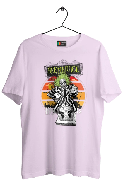 Men`s t-shirt with prints Beetlejuice. Beetlejuice, comedy, ghost, horror, movie, tim burton, warner bros. 2070702