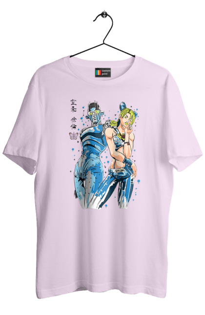 Men's t-shirt with prints JOJO Jolyne Cujoh. Anime, jojo, jojo`s bizarre adventure, jojo’s bizarre adventure, jolyne cujoh, manga. 2070702